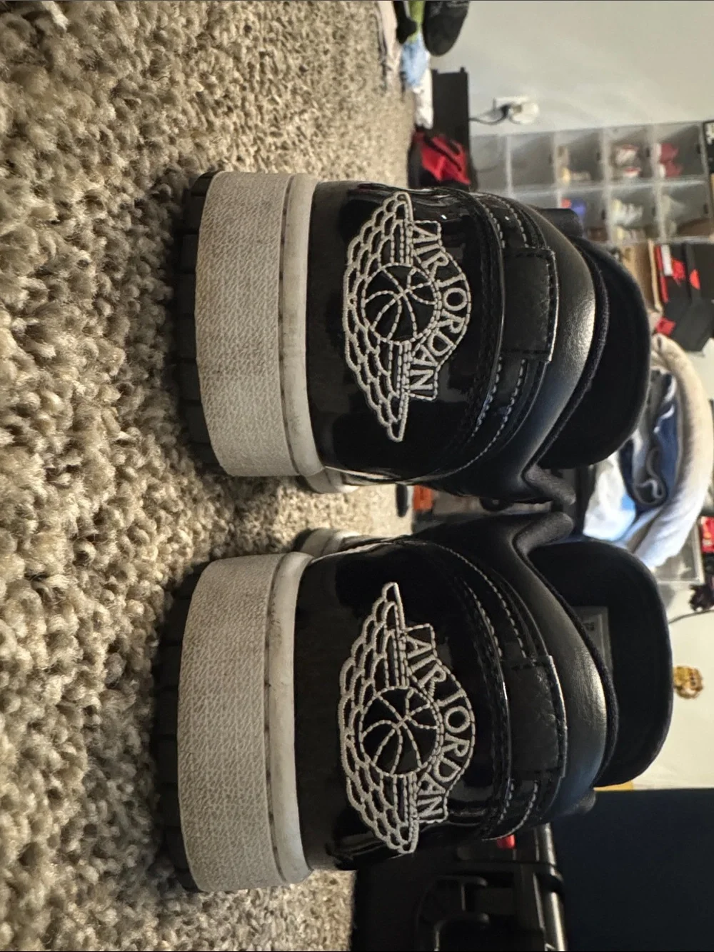 Air Jordan 1 Low SE All-Star Carbon Fiber Black White Men’s Size 10